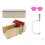 9PCS/Set 1200ml Silicone Soap Molds Kit Wood Bread Cutter DIY Soap Making Cutting Tool 16