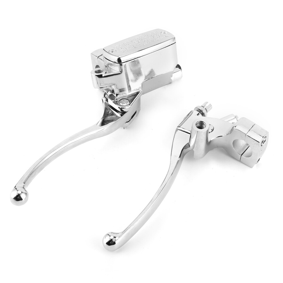 Hydraulic Brake Clutch Master Cylinder Lever Assembly Universal For 1In Handlebar Silver 4011323022538