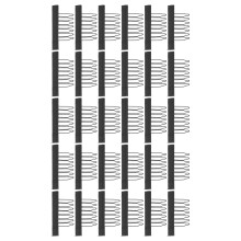 30pcs Wig Comb Clips Stainless Steel 7‑Teeth Wig Clips for Hairpiece Cap Wig AccessoriesBlack