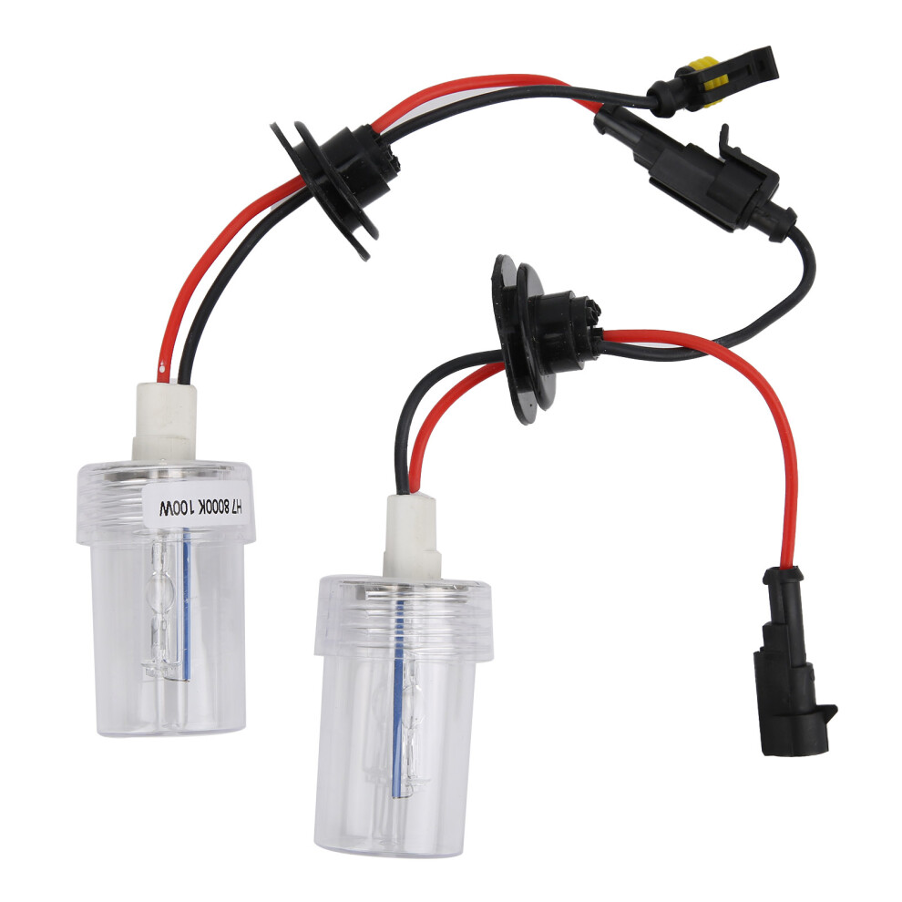 2Pcs Auto Head Bulb Headlamp Xenon Hid 100W 8000K H7 Socket For 12V Vehicles Light 4341323025414