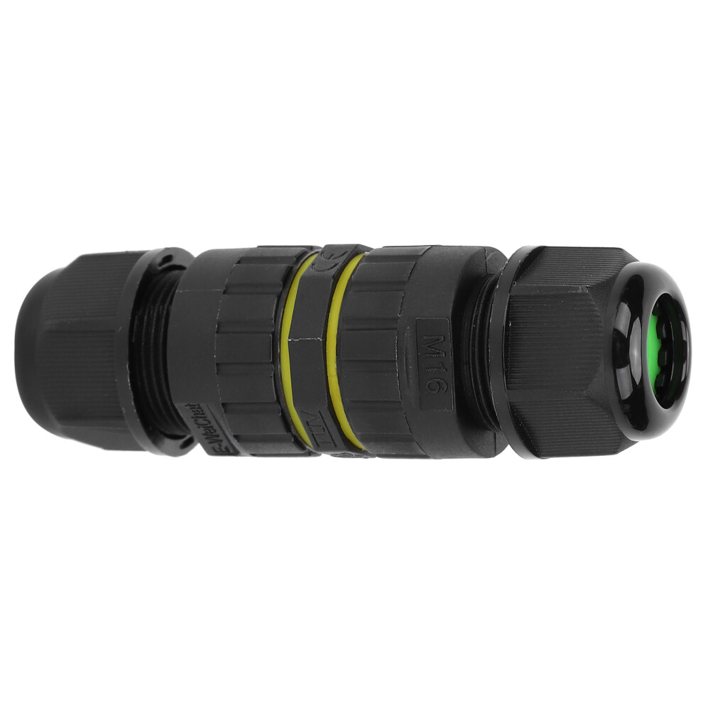 Waterproof Electrical Cable Connector 3-Core Outdoor Wire Joint M16-3P Ip68 0.5~1.5 Mmâ²7Â10Mm 9391323027906