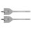 2Pcs Flat Wood Drill Bit Set Spade Boring Woodworking Hole Opening Drilling Tools 32mm 16