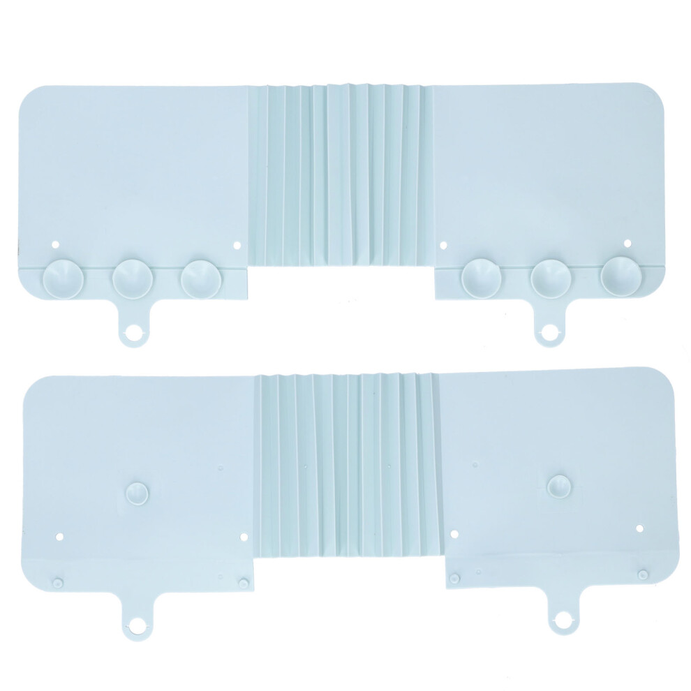 Foldable Sink Splashing Guard With Suction Cups Water Baffle Board Kitchen Accessorylight Blue 4951323033090