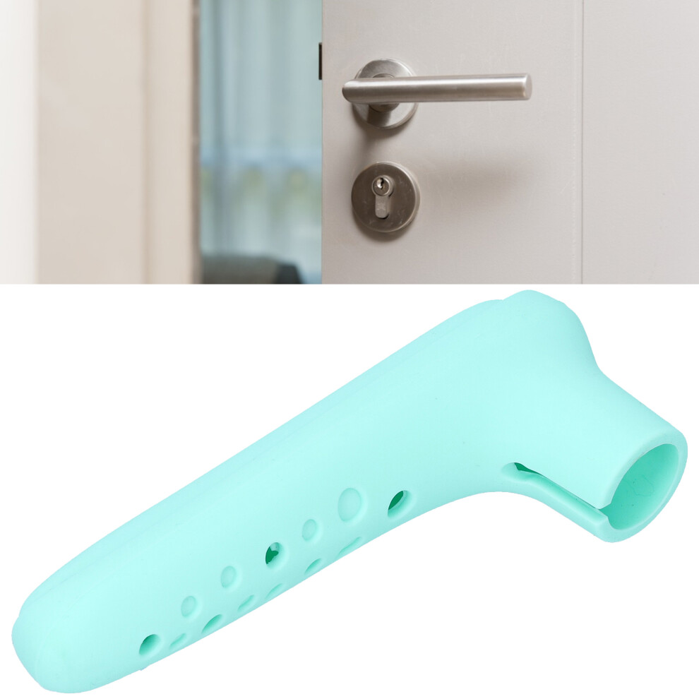 Silicone Door Handle Cover AntiCollision AntiStatic Doorknob Protective Sleeve Child Safety(Light Green )