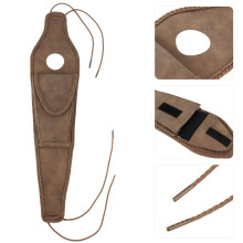 Motorcycle Oil Fuel Tank Cover W/Pouch Bag PU Leather Pad Fit for XL 883 1200 48Braided Rope Edge