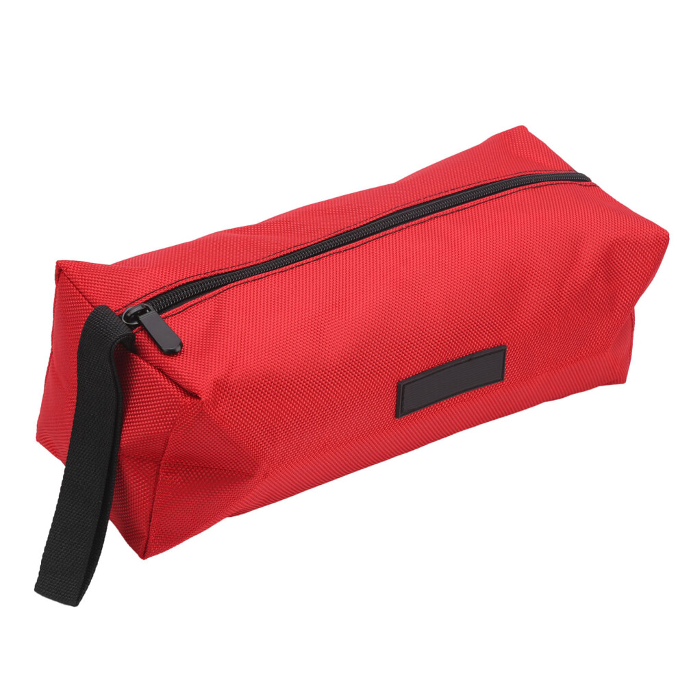 Tool Bag Multipurpose Thick Electrician Portable Waterproof 1680D Oxford Cloth L(Red ) 8771323036602