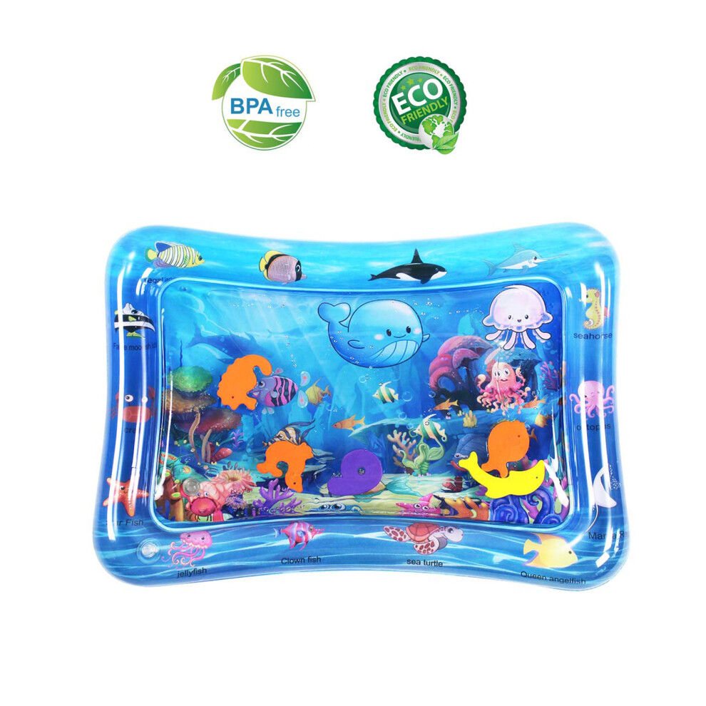 Inflatable Baby Water Mat Infant Tummy Time Playmat Toddler Fun Activity Center Kids Toys for Boys Girls