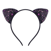 (black) Girls Head Band Beautiful Flexible Anti-break Girls Hair Band Adorable Cat Ear Princess Hair Headband Girls Hair Hoop Headwear