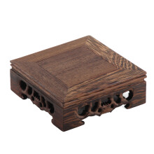 Buddha Statue Ornament Base Wooden Flower Pot Stand Durable Square Vase Fish Tank Display Tray