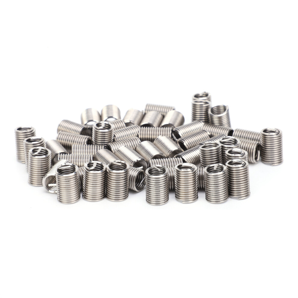 50Pcs Wire Thread Insert Sleeve Bushing Screw Protective Coil Screw Repair Nut Kit M10 X 1.52.5D 5081323043658