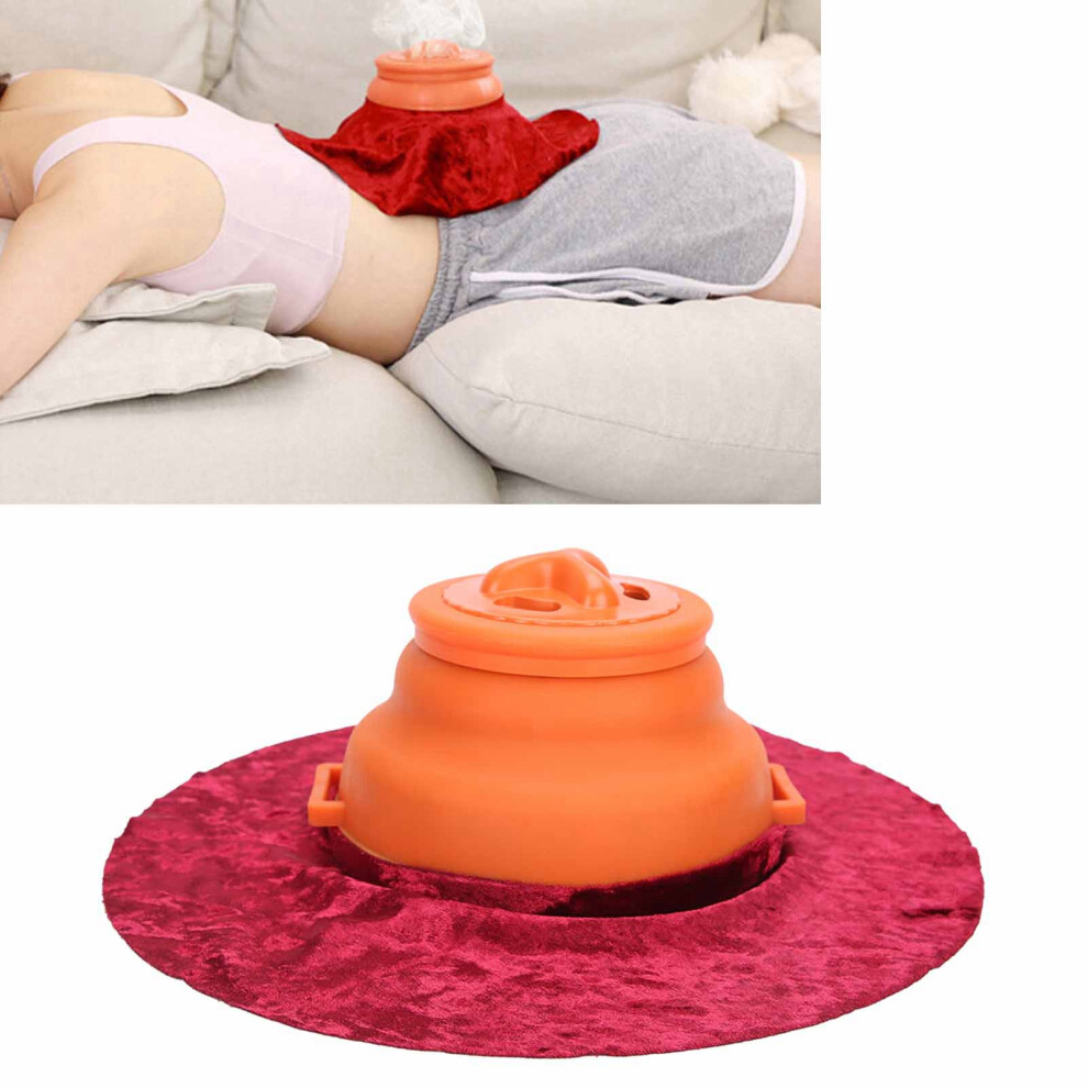 Portable Moxibustion Box Household Beauty Salon Moxa Therapy Box Device with Cloth Cover