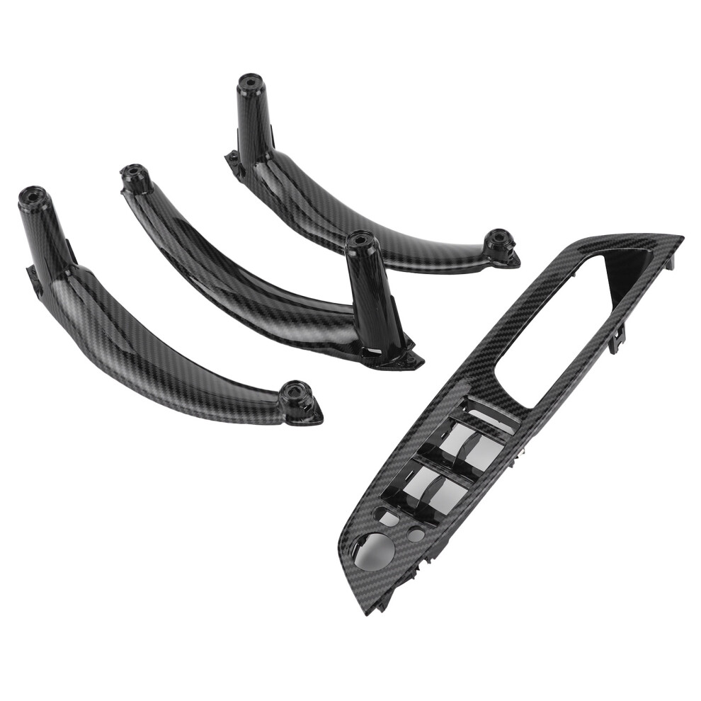 Carbon Fiber Style Interior Door Handle Trim Decorative Cover Fit For X5 X6 E70 E71 2007Â2013 4041323046470