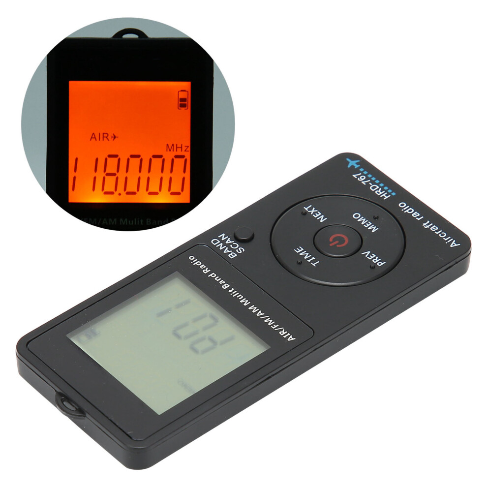 Hrdâ767 Portable Radio Aircraft Band Automatic Power Off Fm/Am/Air Radio With Earphone 9471323049358