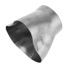 3 into 1 Exhaust Header Collector 1.75in Inlet 2.38in Outlet Universal for Car Modification