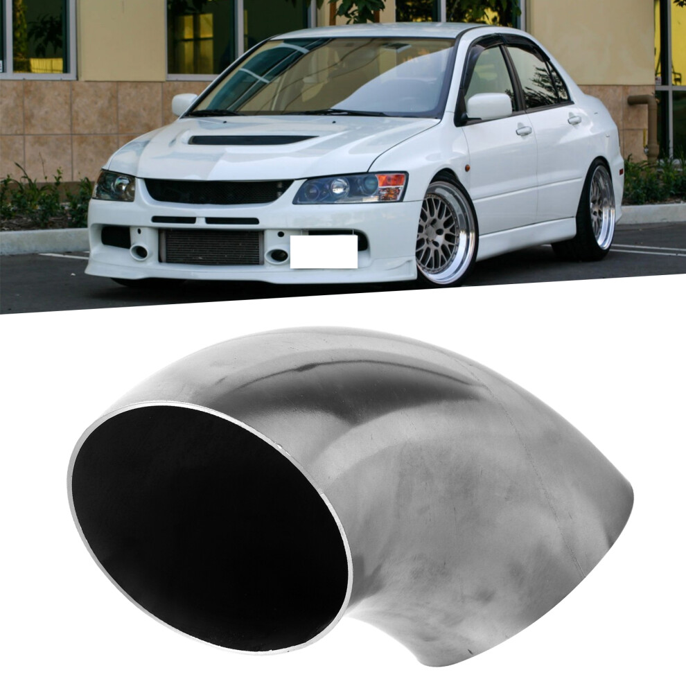 Car 4In Stainless Steel Exhaust Pipe 90 Degree Bend Elbow Pipe Polishing Surface Universal 4011323051675