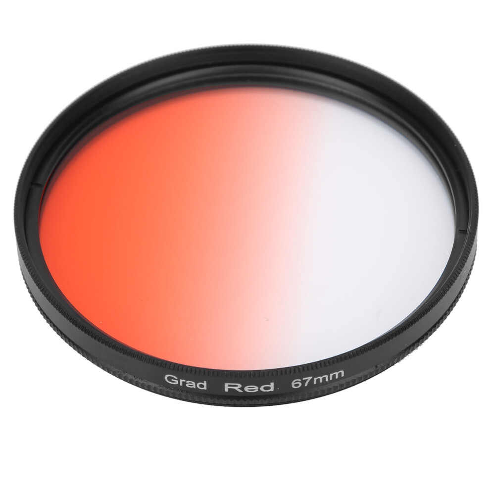 Junestar 67Mm Camera Lens Filter Graduated Color Filter For Canon/Nikon/Olympus/Fujigraduated Red 3171323052094