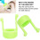 2pcs Portable Eyedrop Guide Aid Help Applicator Practical Eye Drop Bottle Holder Bracket DeviceGreen 4