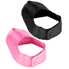 2 Stück Katzenmuse Atemberaubender Nylon-Gesichtsbezug Schwarz Pink L above 5kg