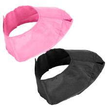 2 Stück Katzenmaulkorb, atmungsaktives Nylon-Gesichtsvisier zum Baden & Tierarztbesuch, Schwarz Rosa, M, 2,5cm, 5kg
