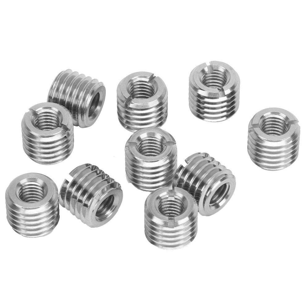 10Pcs Thread Inserts Reducing Nut Repair Tool Male Female Fastener Hardware Stainless Steel 8781323056975