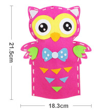 8 Pcs Animals Felt Hand Puppets Kits for Kids DIY Sewing Puppets Craft Toy Gifts for Preschool Theater Storytelling Pretend Play