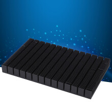 Aluminium schwarzer Kühlkörper kühler für elektronische Netzteilmodule 150x80x20mm