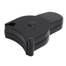 150cm / 60in Body Waist Measuring Tape Accurate Head Hips Legs Retractable Measure Tape Black
