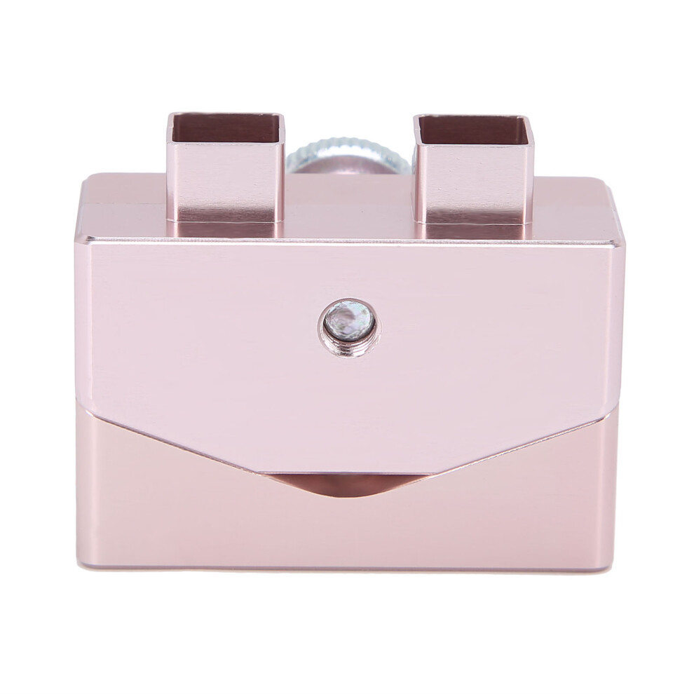 DIY Lipstick Mold Aluminum 2 Holes Makeup Cosmetic Lip Balm Maker Tool Rose Gold