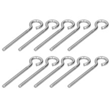 10Pcs M6 Ring Bolt 304 Stainless Steel Sunshade Net Thread Ring Screw Hook Greenhouse Supplies