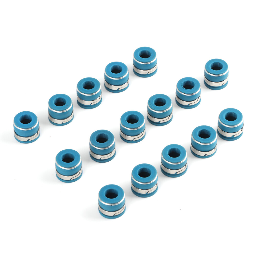 16Pcs Valve Stem Oil Seals Set Fluororubber Excellent Sealing Parts Fit For Gm Sbc V8 Engine 8381323061865