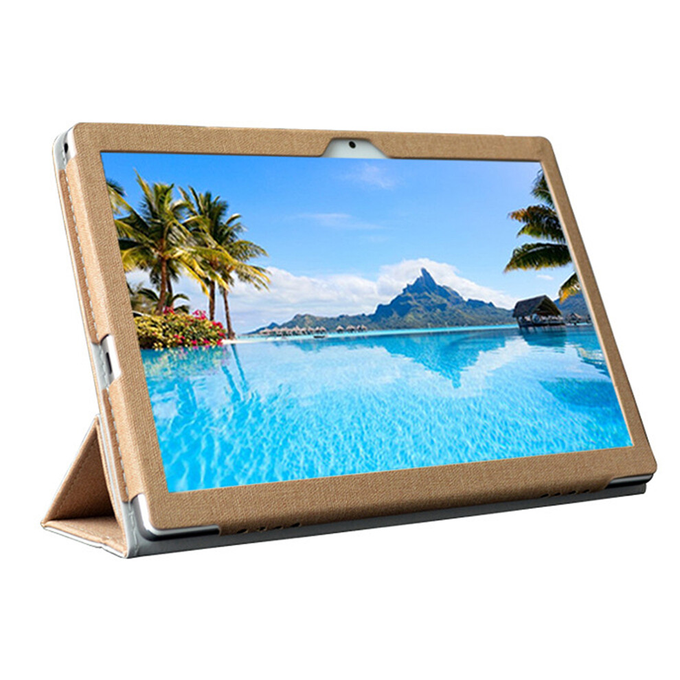 Tablet Protective Cover For Teclast M30 All Inclusive Antidrop Flip Type Dustproof Shell( ) Gold 4161323061188