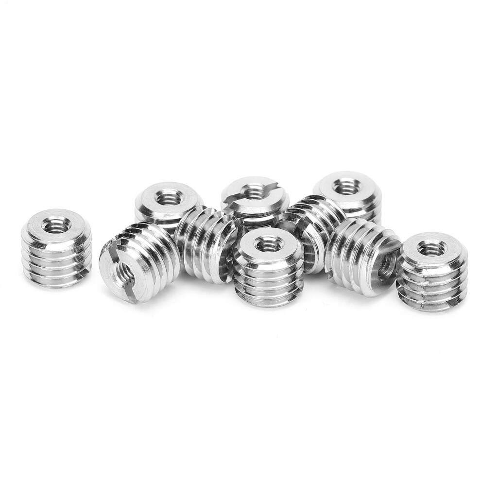 10Pcs Thread Inserts Repair Tool Reducing Nut Male Female Stainless Steel Fastener Hardware 9381323062892
