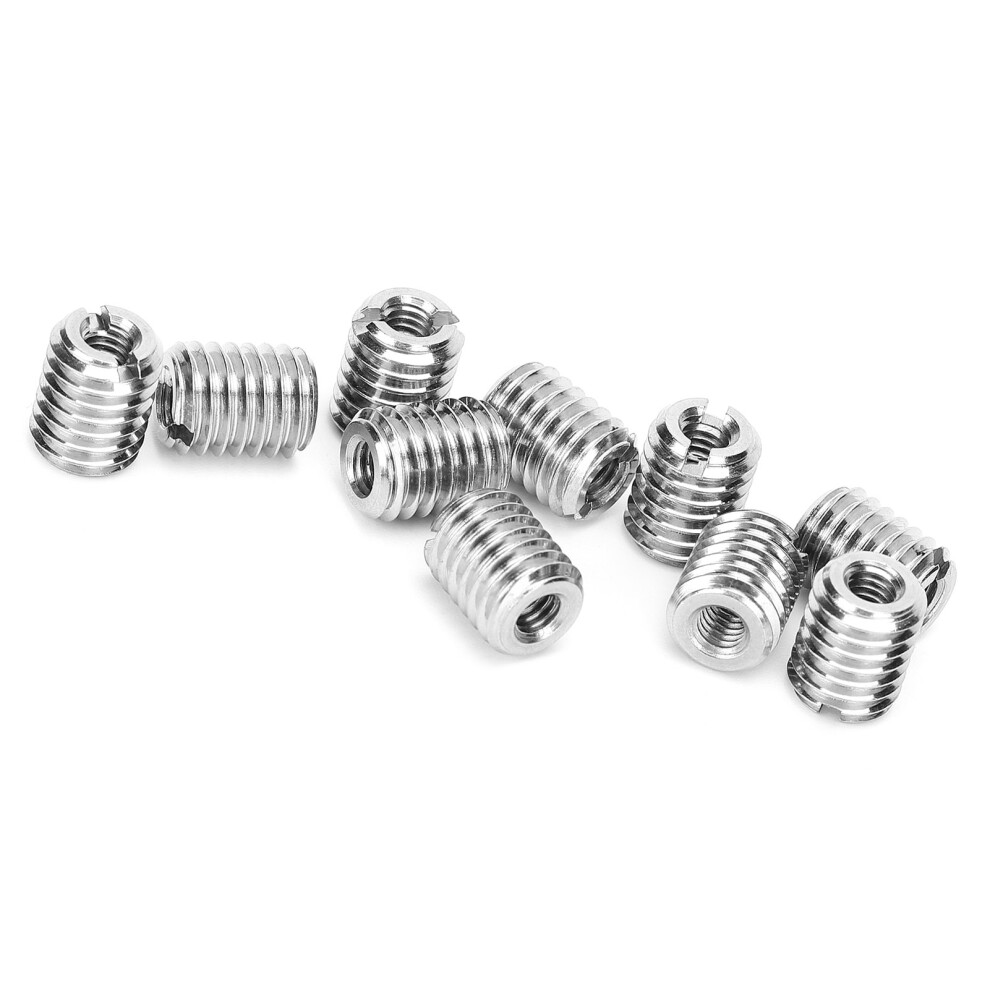 10Pcs Thread Inserts Reducing Nut Repair Tool Male Female Stainless Steel Fastener Hardware 8141323063012