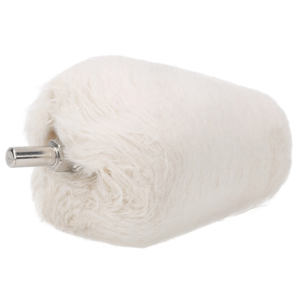 White Cloth Polishing Wheel Cone Shape With Handle Electric Drill Grinding Tools65mm 9421323063199