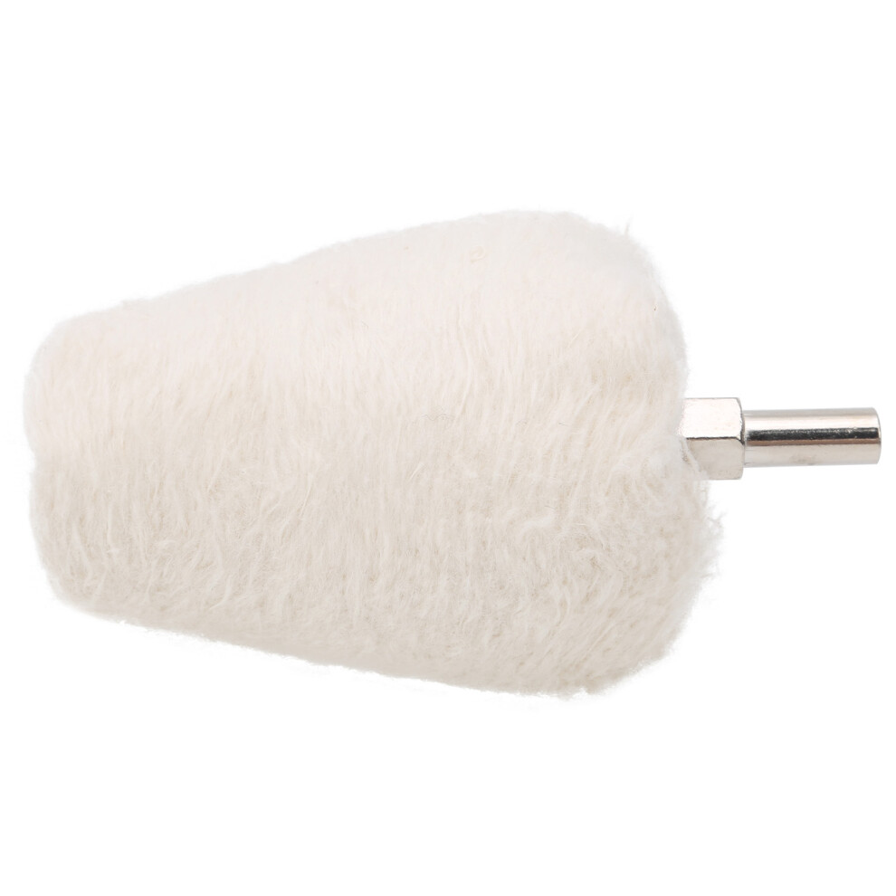 White Cloth Polishing Wheel Cone Shape With Handle Electric Drill Grinding Tools55mm 8771323063189