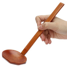 Wooden Noodle Spoon Stylish Food Grade Long Handle Soup Spoon for Hot Pot Ramen