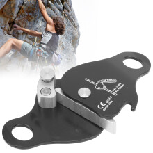 CAMNAL Outdoor Rock Climbing Rope Grab Stop Descender SelfBraking Clamp Device Black