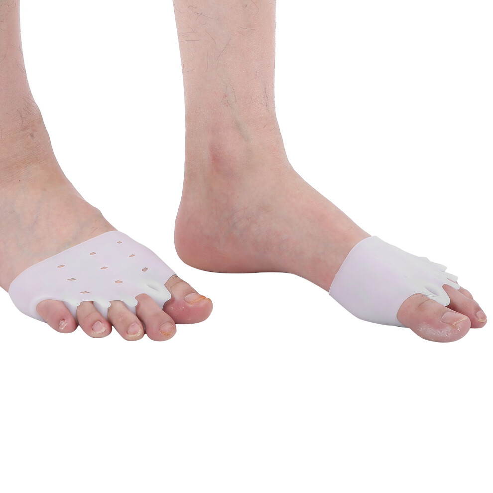 Bunion Corrector 5 Holes Hallux Valgus Corrector High Elasticity SEBS Foot Toe StraightenerWhite