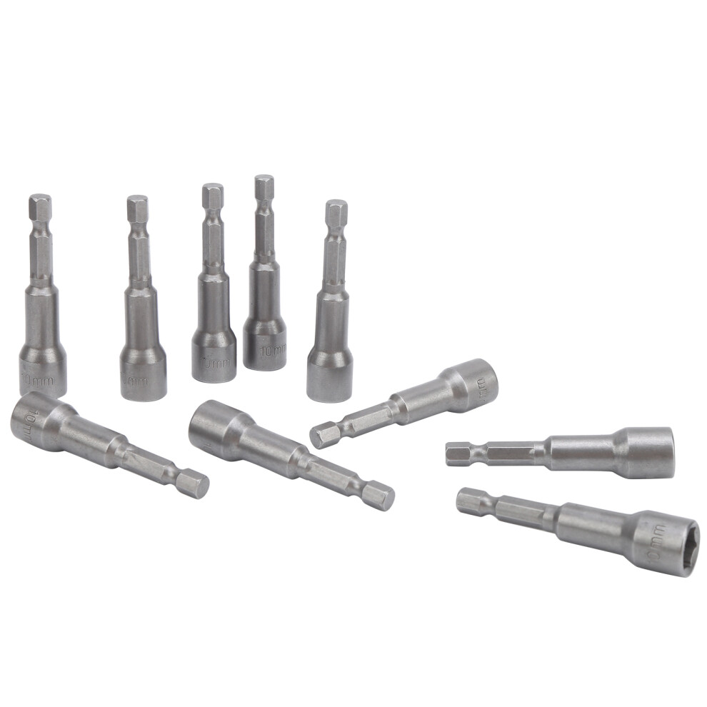 10Pcs Hex Socket Set With Strong Magnetic Chrome Vanadium Steel Accessories 10Mm 4081323069956