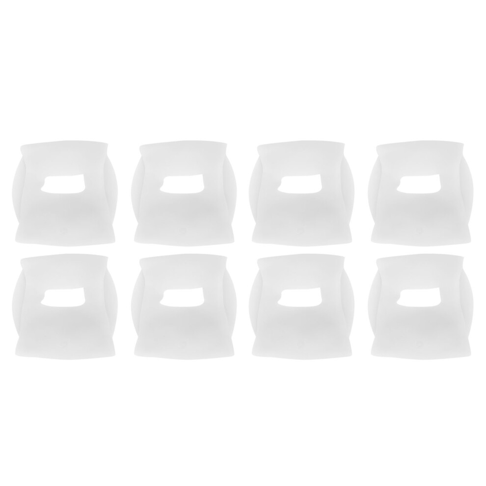 4 Pairs SEBS Arch Support Orthopedic Pads for Women Men Foot Varus Valgus O-Type Leg Correction(White )
