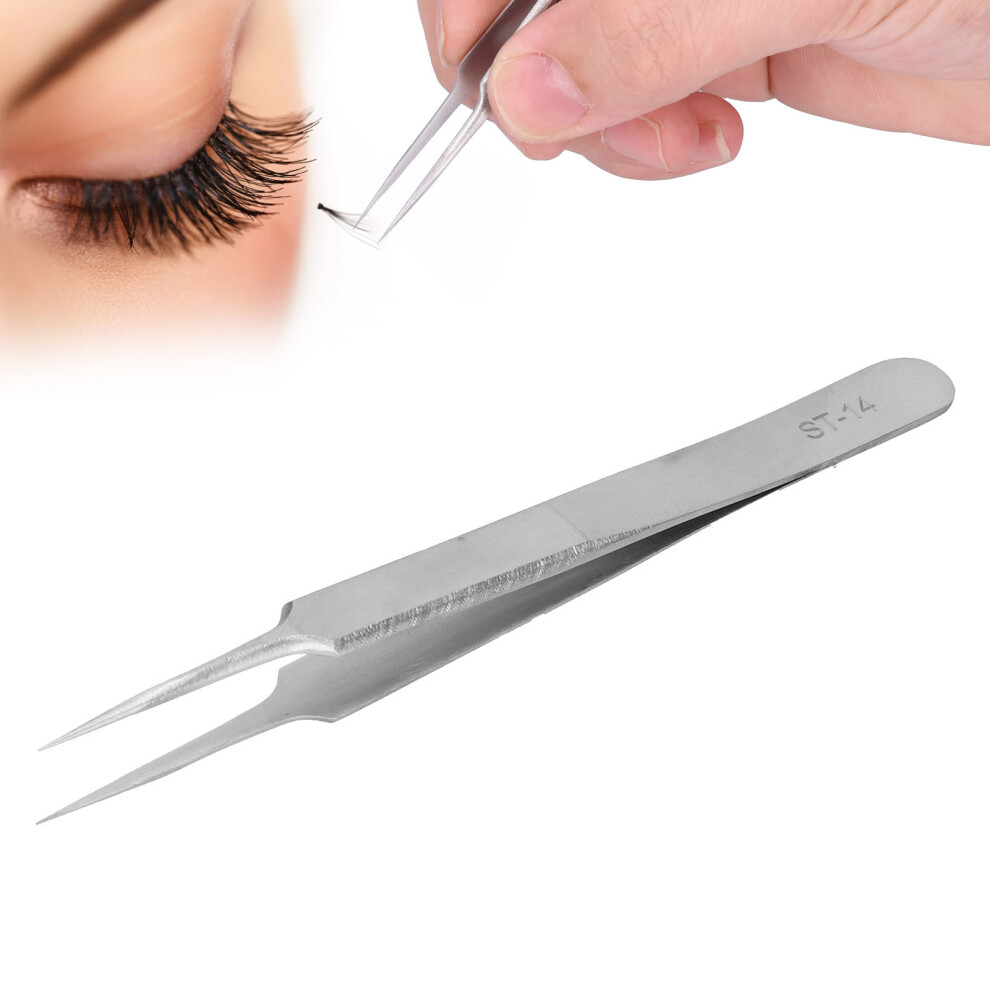 Eyelash Grafting Tweezers Straight Curved Arc Shape Beauty Tools for Eyelash ExtensionSTâ14âNeedle Head