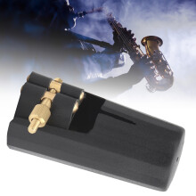 Alto Saxophone Mouthpiece Kit PU Leather Ligature Fastener Plastic Cap White Boxed JS01