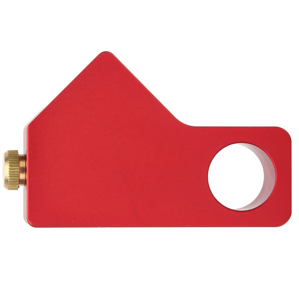 Woodworking Ruler Positioning Adjuster Scribing Locator Generalpurpose Limiter Fixing Block(Red ) 3601323074494