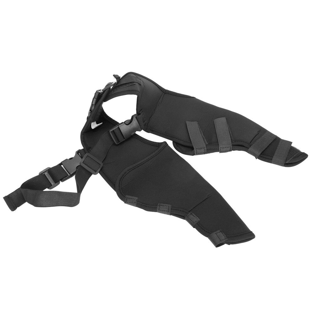 Dog Leg Brace Protector Surgical Joint Injury Recovery Knee Pad Support Pet AccessoryBlack S