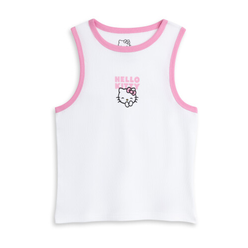 Hello Kitty (Small) Hello Kitty Vest and Shorts Pyjama Set (Womens Pink) 2