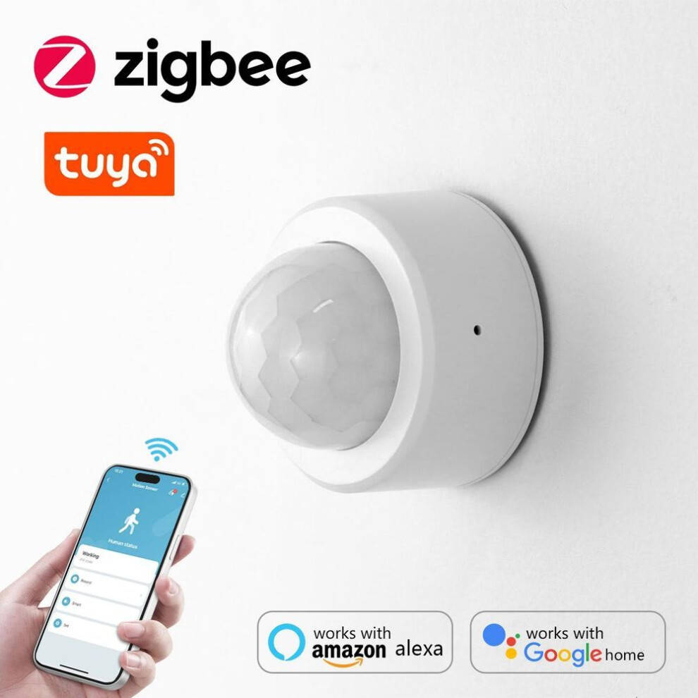 Smart Zigbee Pir Motion Sensor Switch Body Infrared Detector Security Alarm Sensors Work With Alexa Google Home Tuya Gateway App