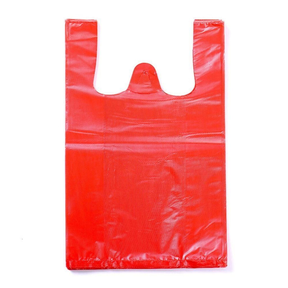 (red, M) Food Packaging Retail Thicker Grocery Storage Bag Shopping Bag Garbage Pouches Plastic Bag