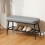 Homcom (Grey) HOMCOM Shoe Bench, PU Leather Shoe Storage Bench for Entryway 1