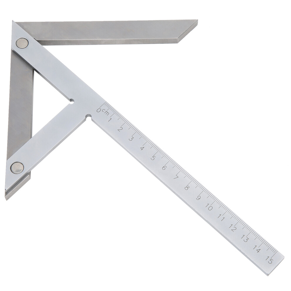 High Accuracy Center Angle Gauge Protractor Stainless Steel 45/90 Degree Angle Ruler Marking 8741323090041
