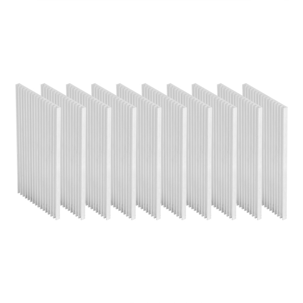10Pcs Aluminum Heat Sink Heat Dissipation Cooling Sheet For Routers Cpu Q50 X 4 X 100 8431323090195